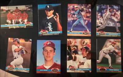 1991 Stadium ClubMembers only baseball cards