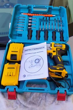 Impact wrench with 2 batteries and etc,,,
