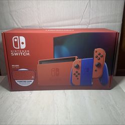 Mario Red & Blue Nintendo Switch! BRAND NEW!