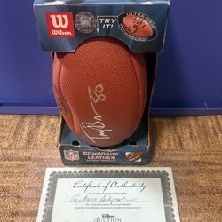 Troy Brown New England Patriots Wilson  Signed Football