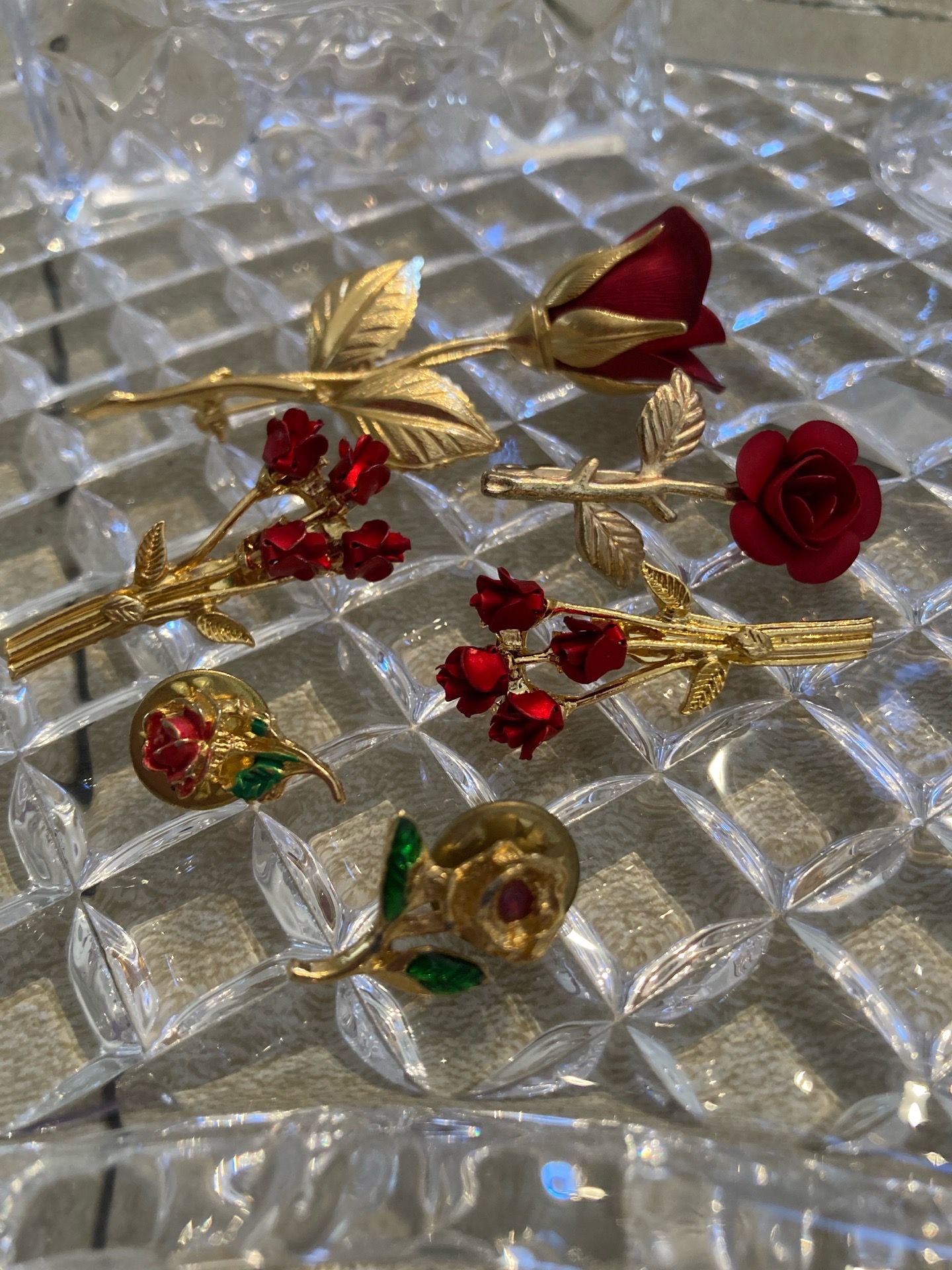Vintage signed Giovanni Brooch and (5) additional pins