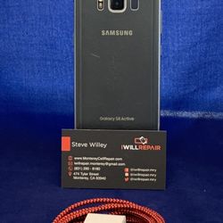 Samsung S8 active meteor gray & gold 64 GB unlocked $200