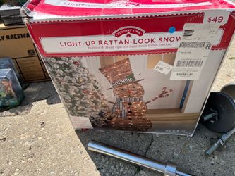 Snowman with lights