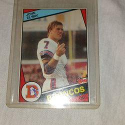 JOHN ELWAY-Topps #63 Rookie Football Card Excellent Condition-DENVER BRONCOS  