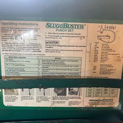 Greenlee slug buster punch out