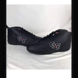 G-Force 0238060BK GF238 Racing Shoe Pittsburgh Leather Size 9 Men’s Black shoes