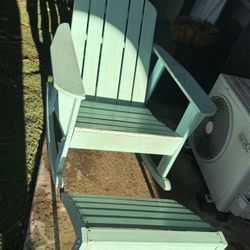 Solid Wood Adirondack Outdoor Rocking Chair
