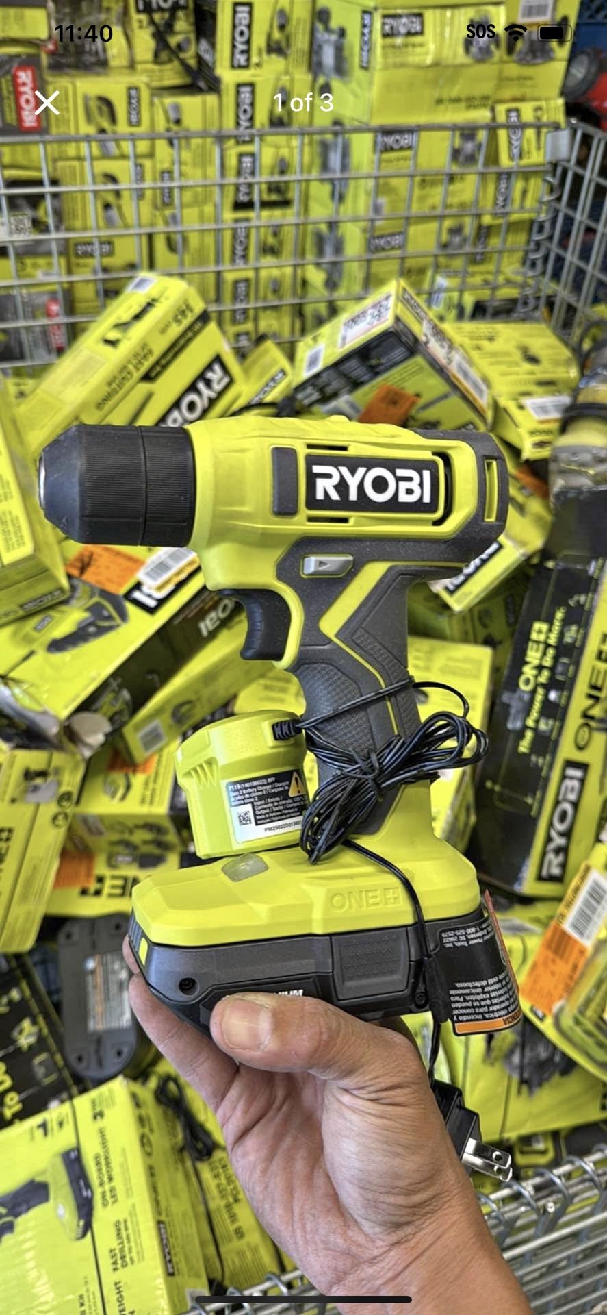 Ryobi Ryobi drill with battery and charger