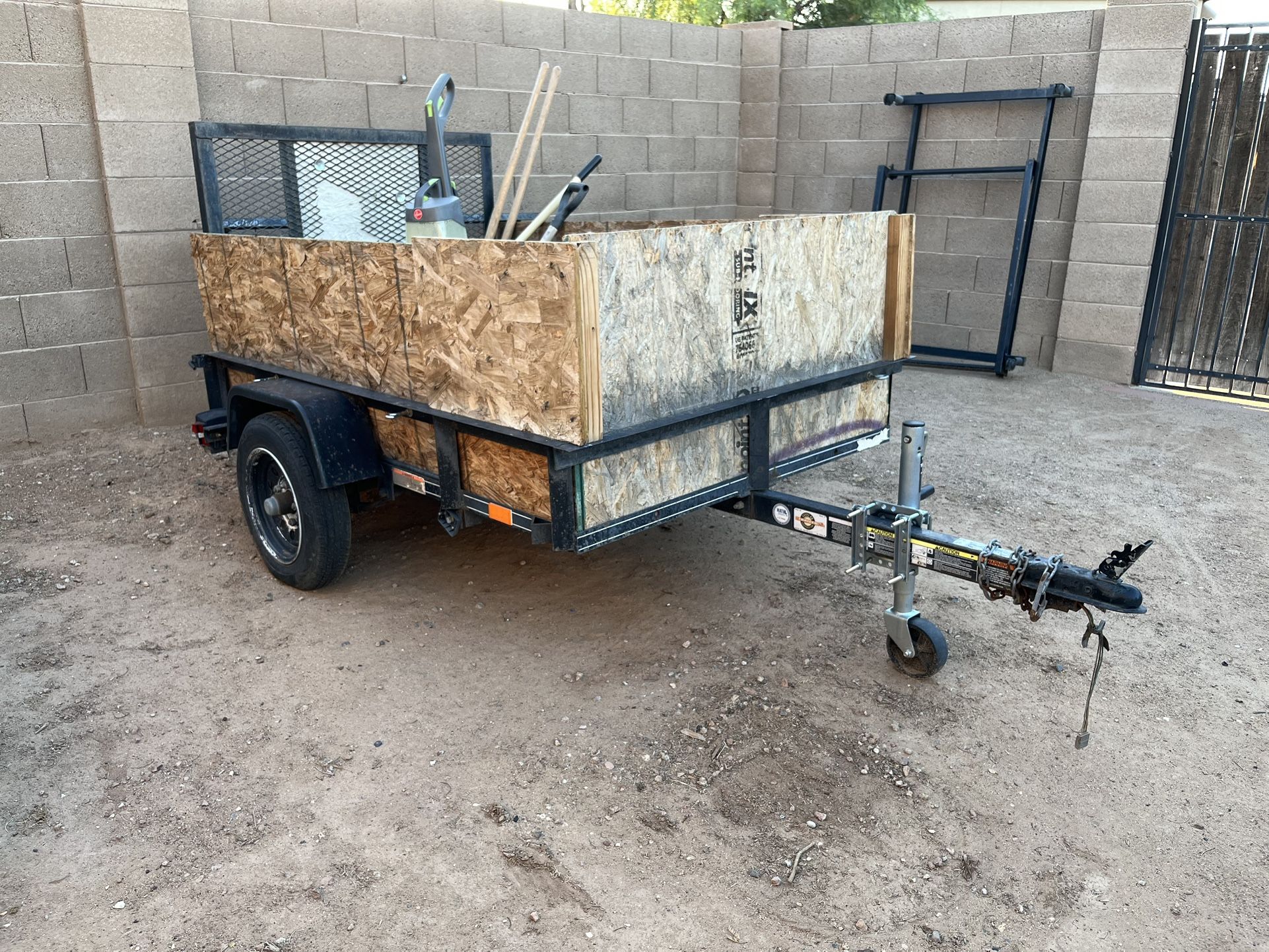 Small Utility Trailer 4’ X 6’