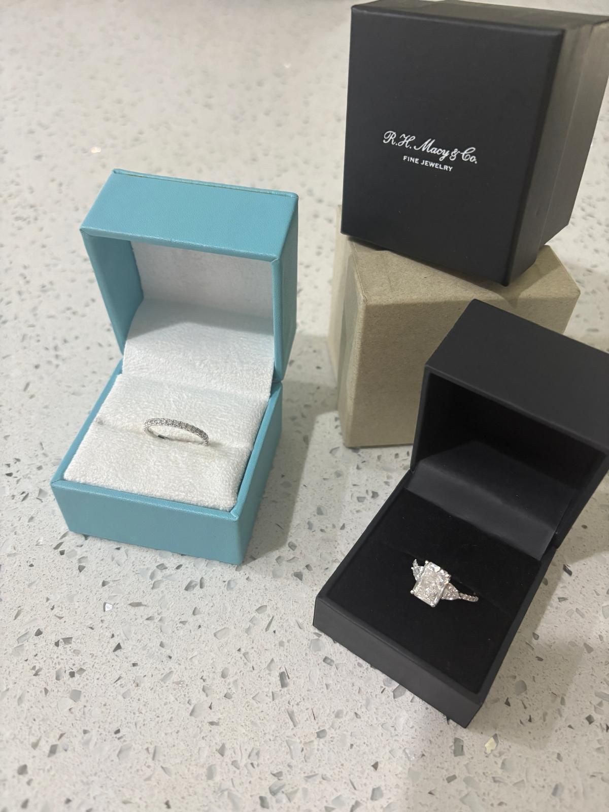 Engagement Ring and Band