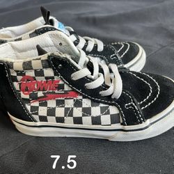 Vans David Bowie x Sk8-Hi Zip Toddler Sz 7.5