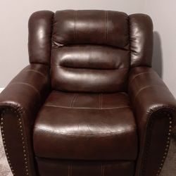 Saltoro Sherpi Transitional Recliner Chair, Brown