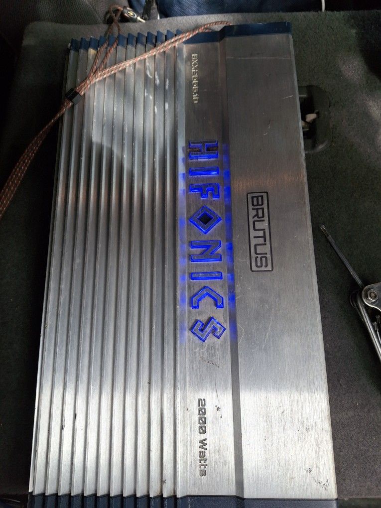 AMPLIFICADOR AMPLIFIER HIFONIC BRUTUS 2000.1D MONO BLOCK GOOD CONDICIÓN ABLO ESPAÑOL
