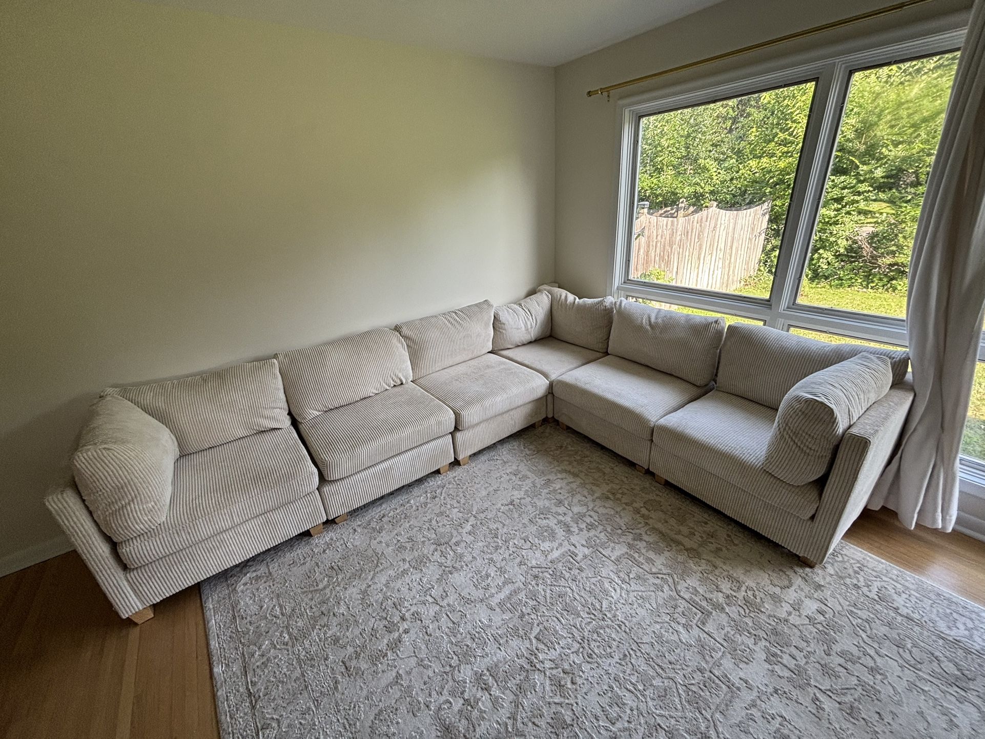 Melpomene Convertible L-Shaped Modular Sofa Couch