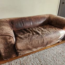 FREE Vintage Leather Couch/Love Seat