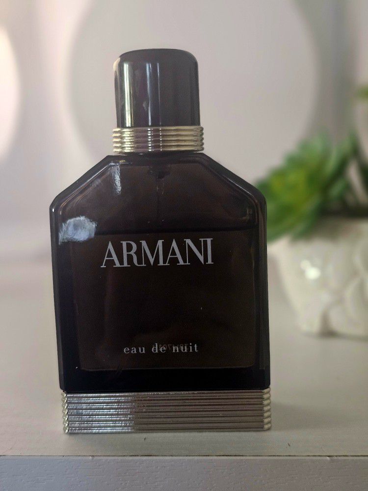 Hardly Used Armani Eau De Nuit 3.4 Oz Bottle