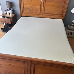 FREE Solid Wood Sleigh Bed And solid Wood Dresser With Mirror