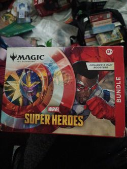 Sealed Magic: The Gathering Marvel Super Heroes Bundle №1- Captain America - 9 Play Boosters