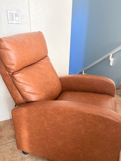 Brown recliner chair