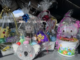 Easter Baskets, Iron Man, Hello Kitty, Bluey, Pokemon, Spiderman, Labubu