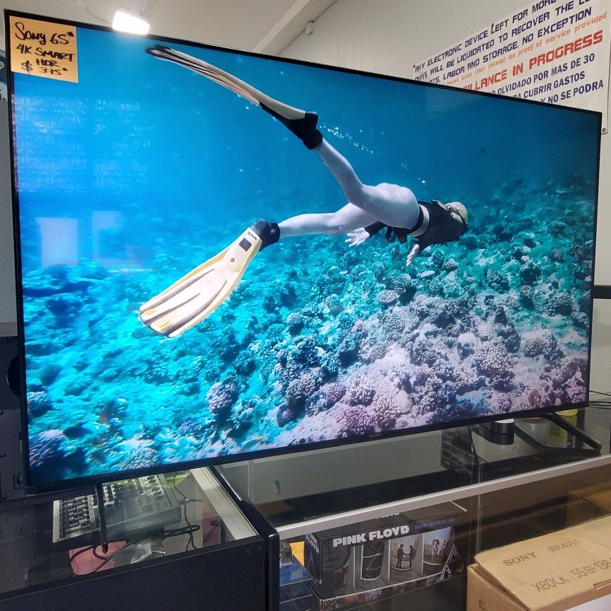 SONY 65" SMART TV LED 4K HDR GOOGLE T. FANTASTIC PICTURE QUALITY GUARANTEED 👋🖥💯🖥🔥💯