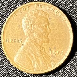1952 Wheat Penny With Errors