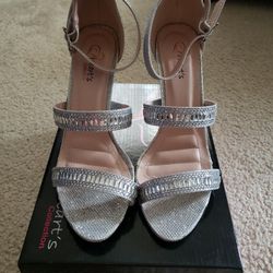 Silver Dressy Heels