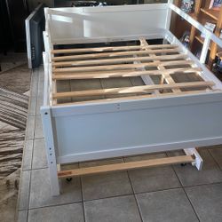 Twin Double Bed / Only Frame No Mattress 
