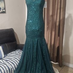 Prom Or Occasion Dress Green Brand New Size Small