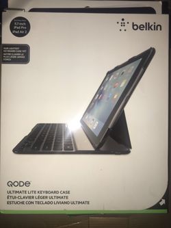Belkin QODE Ultimate Lite Keyboard Case for iPad Pro 9.7-inch and iPad Air 2 (Black)