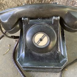 Antique Stromberg-Carlson Black Hand Desk Crank Telephone