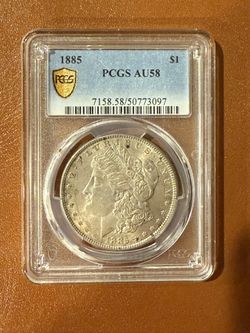 1885 Morgan Silver Dollar PCGS 