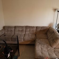 Beige Sectional Couch