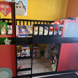 Mattress twin size with bed and blanket