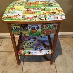 Disney Bambi  End Table / Night Stand 
