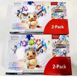 Prismatic Evolutions Costco 2 Pack Bundle