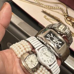 Watched Jewelry From $3-$5 Sets-silver Plated Pretty Jewelry 