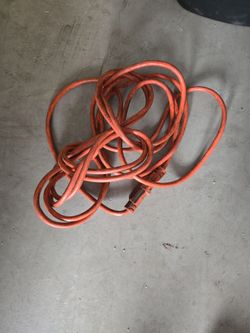Orange Outdoor Extension Cord