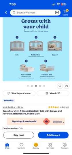 Graco Story 5-in-1 Convertible Baby Crib
