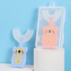 High Quality Children Food Grade Silicone U Shape Tooth Brush 350 Degree Cleansing For Kids & Baby’s