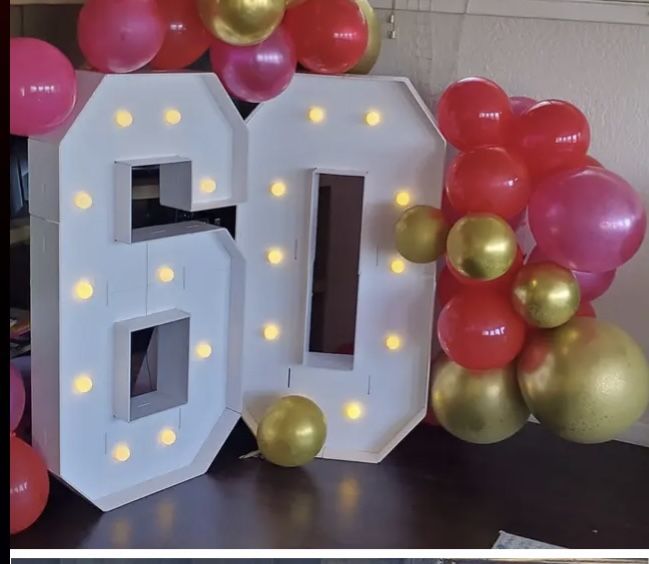 Lighted Number Marquee 