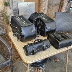 Set Of Custom Saddlebags