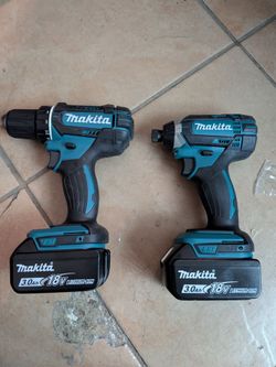 Makita Driver and Impact with batteries