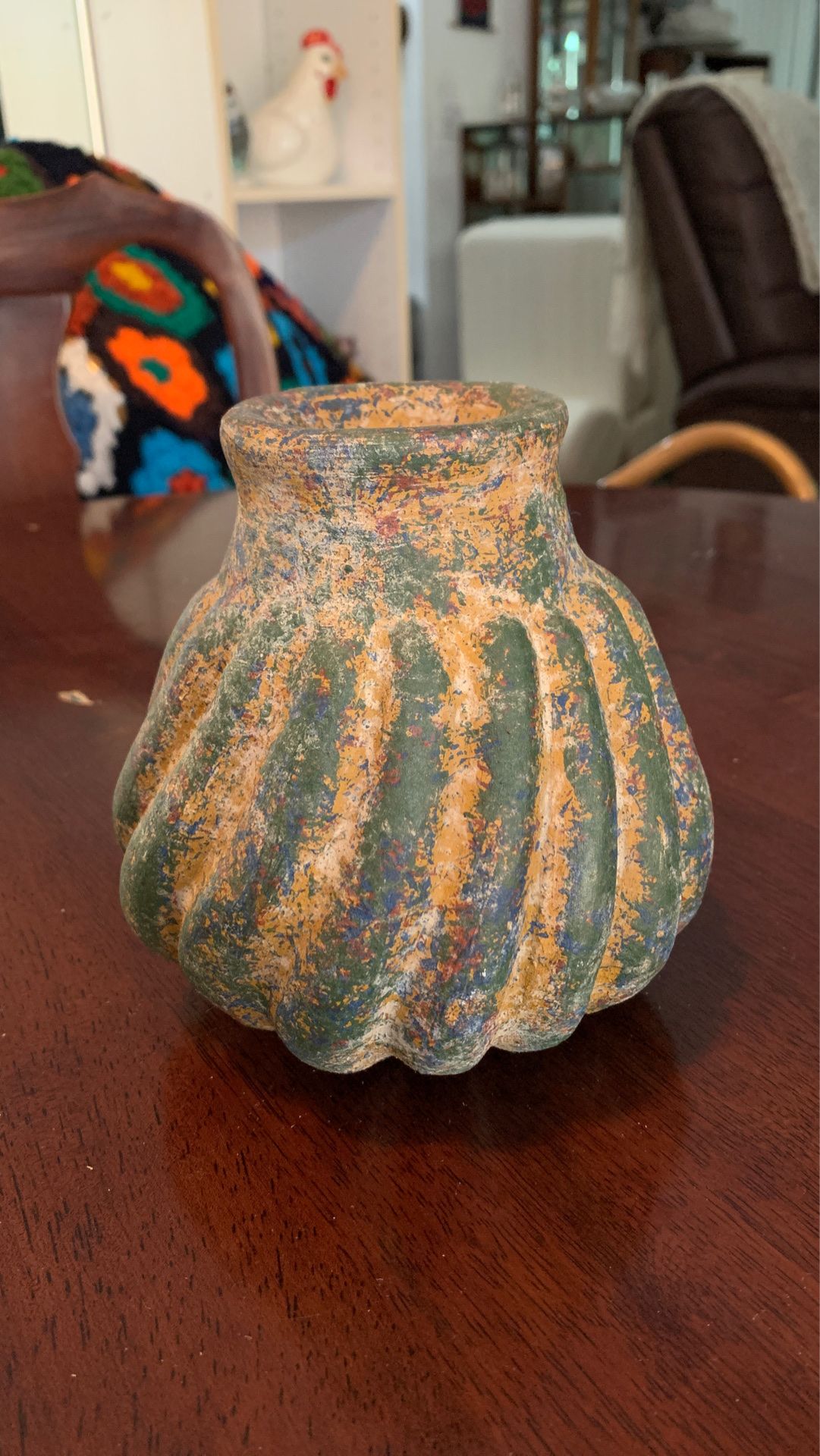 Small Mexican Tattered Vase