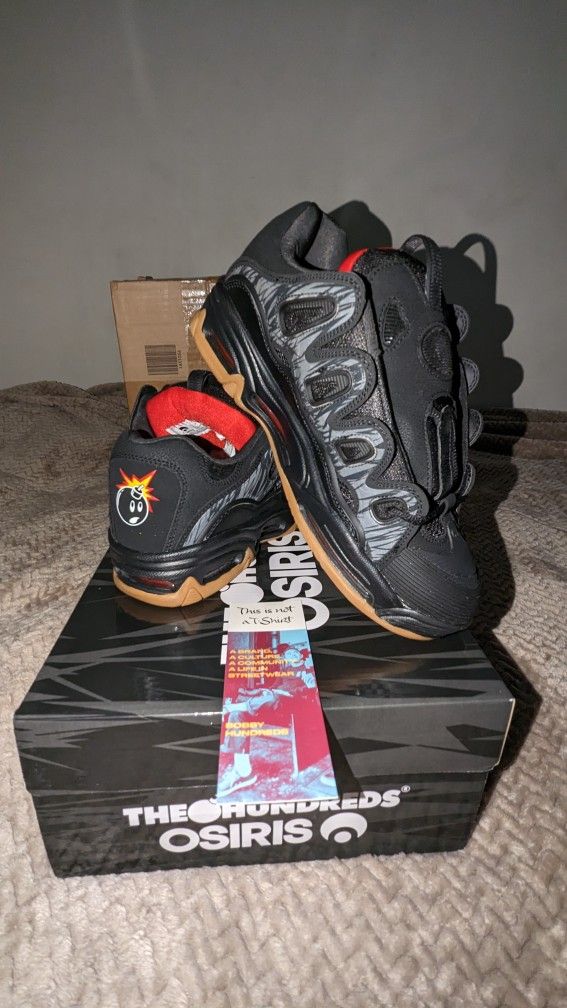 OSIRIS D3 2001 THE HUNDREDS BLACK/RED/GUM (SIZE