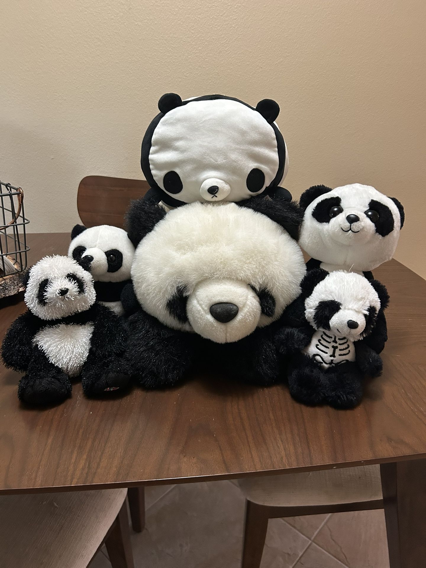 Panda Plushies (sold All Together)