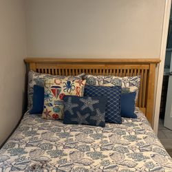 Wood Bed Frame With Mattress