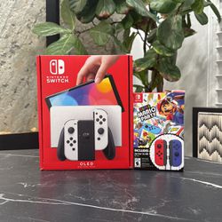Nintendo Switch Oled Bundle Super Mario Party Extra Controller 