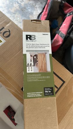 32 x 84 inch White Barn Door with