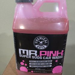 Chemical Guys Mr. Pink Car Wash Soap - 64 oz Super Suds Foaming Car Wash Soap for Cannon, Blaster, or Bucket Washing - pH Balanced, Safe on Wax, Seala